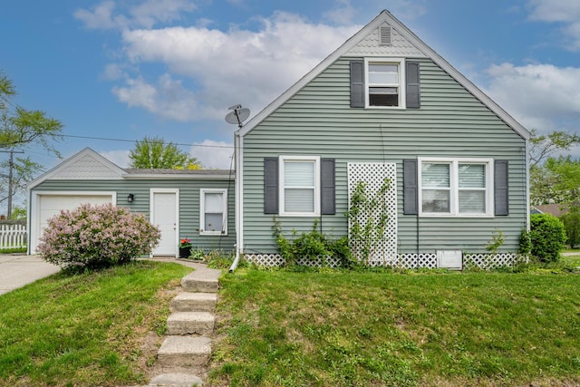 2630 Willa Dr, Saint Joseph, MI 49085 - view of front facade featuring a front lawn and a garage
