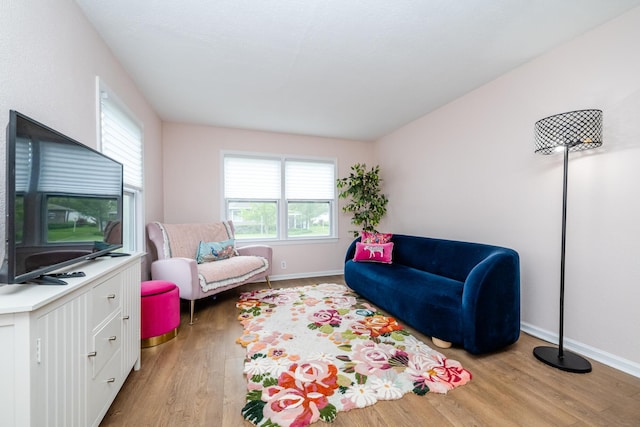 2630 Willa Dr, Saint Joseph, MI 49085 - living area featuring light wood-style floors and baseboards