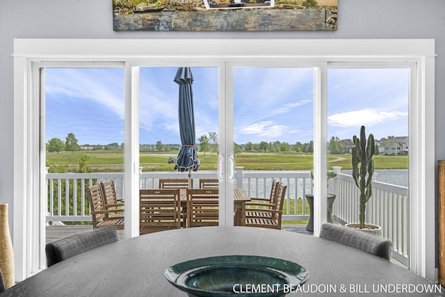 13944 Harrington Lndg, Holland, MI 49424 - sunroom / solarium with a water view
