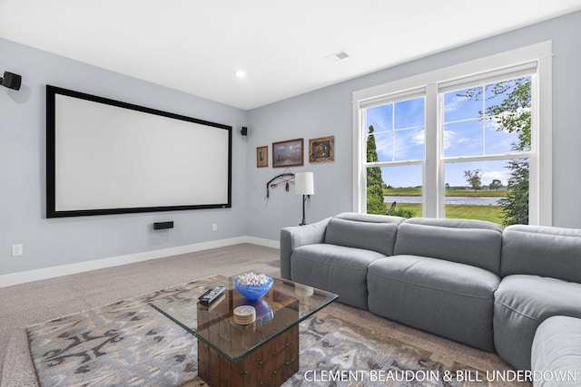 13944 Harrington Lndg, Holland, MI 49424 - carpeted cinema with baseboards and recessed lighting