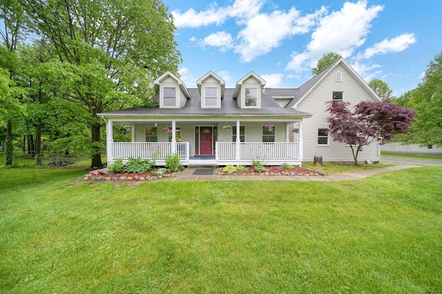 9428 Talladay Rd, Willis, MI 48191 - new england style home featuring a porch and a front lawn