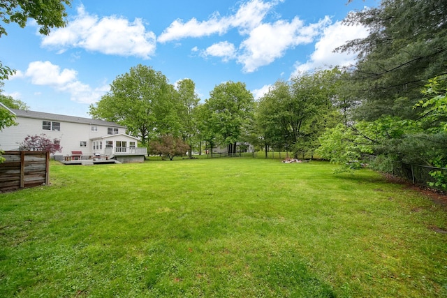 9428 Talladay Rd, Willis, MI 48191 - view of yard with a wooden deck