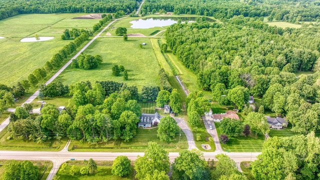 9428 Talladay Rd, Willis, MI 48191 - aerial view of property and surrounding area with a large body of water