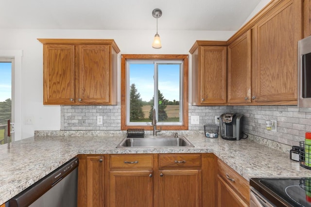 1443 140th Ave, Wayland, MI 49348 - kitchen with dishwasher, a sink, healthy amount of natural light, and light countertops