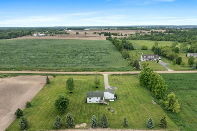 1443 140th Ave, Wayland, MI 49348 - aerial overview of property's location featuring rural landscape and large plots for crops
