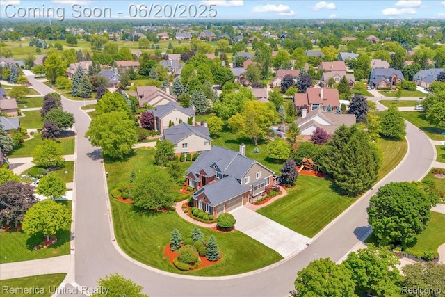 22858 Saint George Cir S, Lyon, MI 48178 - aerial view of residential area