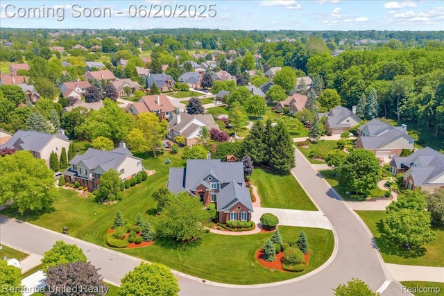 22858 Saint George Cir S, Lyon, MI 48178 - aerial perspective of suburban area