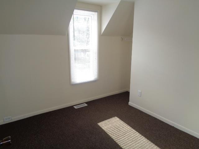 1020 S Lansing, Mount Pleasant, MI 48858 - bonus room featuring carpet floors, baseboards, and vaulted ceiling