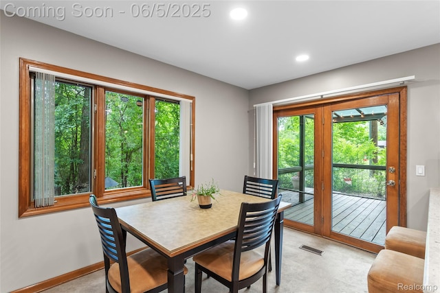 29915 Ardmore Dr, Farmington, MI 48334 - dining room featuring healthy amount of natural light, recessed lighting, and baseboards