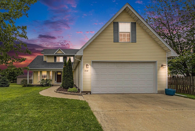 764 Allen Rd, Milan, MI 48160 - traditional-style home with concrete driveway and a shingled roof