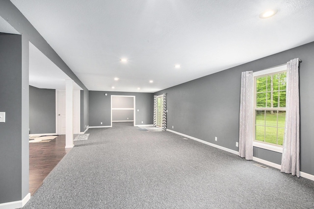 16448 Van Wagoner Rd, Spring Lake, MI 49456 - empty room with baseboards, recessed lighting, and carpet floors