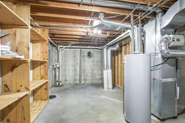 16448 Van Wagoner Rd, Spring Lake, MI 49456 - unfinished basement with gas water heater