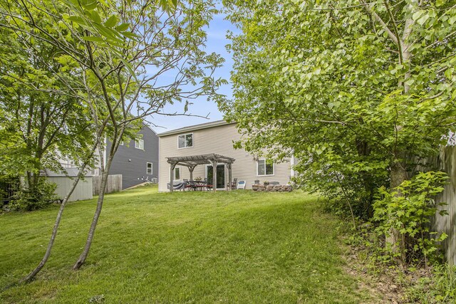 207 Station Hill St, Galesburg, MI 49053 - view of yard with a pergola and a patio