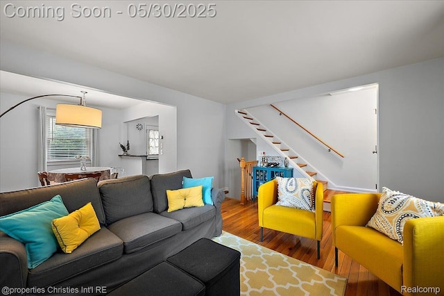 731 N Eton St, Birmingham, MI 48009 - living area with wood finished floors and stairs