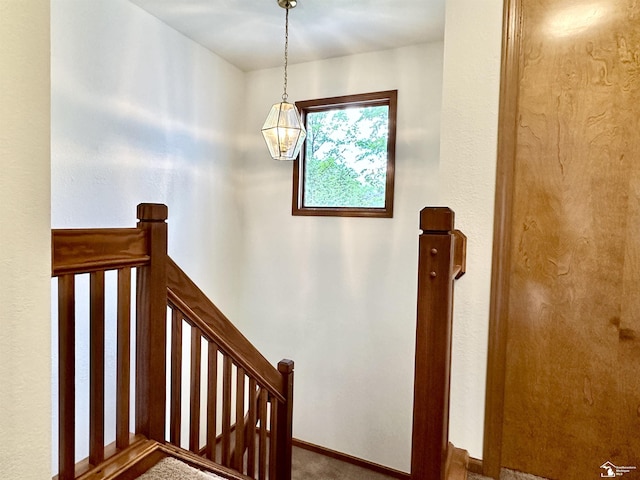 6757 Lockmill Rd, Temperance, MI 48182 - stairway featuring baseboards