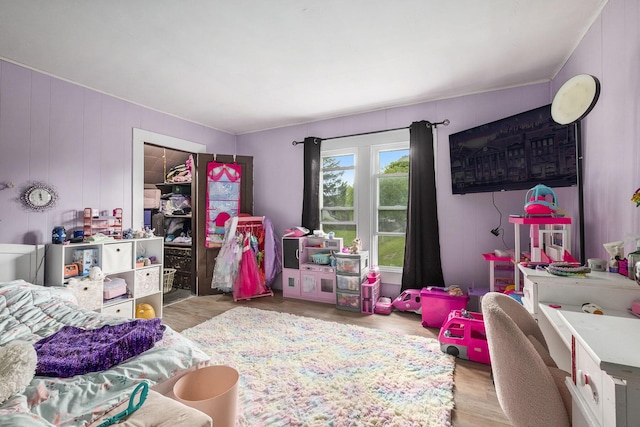 49 S Arthur St, Grant, MI 49327 - rec room with wood finished floors