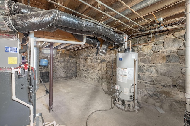 49 S Arthur St, Grant, MI 49327 - unfinished below grade area featuring water heater and heating unit