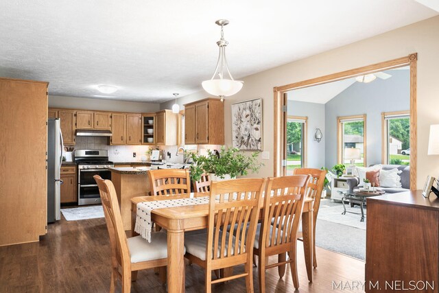 5540 Koster Dr SW, Wyoming, MI 49418 - dining area featuring dark wood-style floors