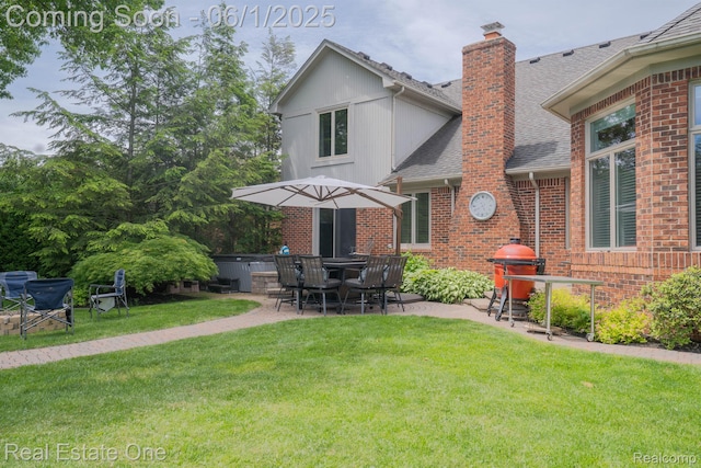 39888 Brylor, Clinton Township, MI 48038 - view of grassy yard featuring a patio