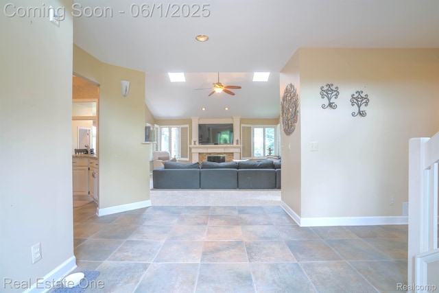 39888 Brylor, Clinton Township, MI 48038 - hallway with baseboards and lofted ceiling