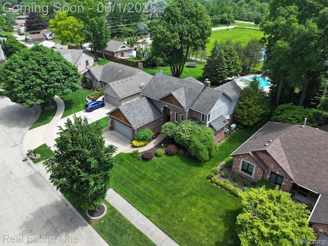 39888 Brylor, Clinton Township, MI 48038 - aerial perspective of suburban area