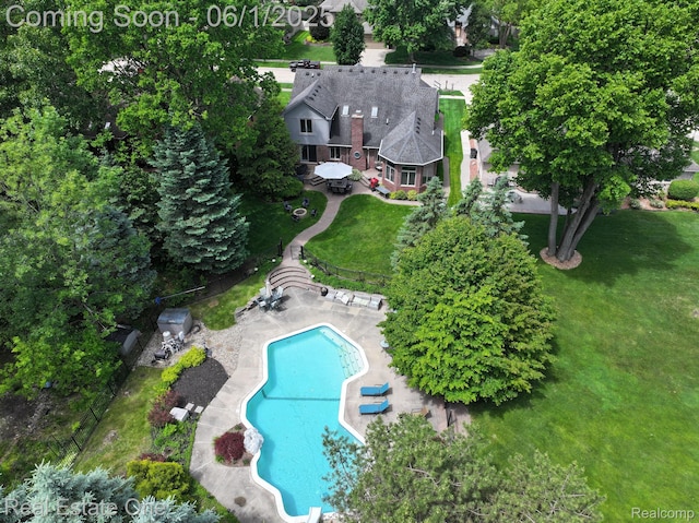 39888 Brylor, Clinton Township, MI 48038 - view of subject property with a pool