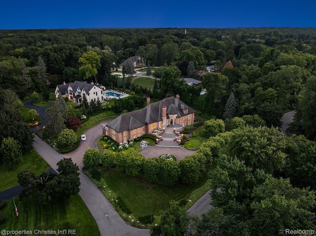 975 Sunningdale Dr, Bloomfield Hills, MI 48302 - aerial view of property's location featuring a forest