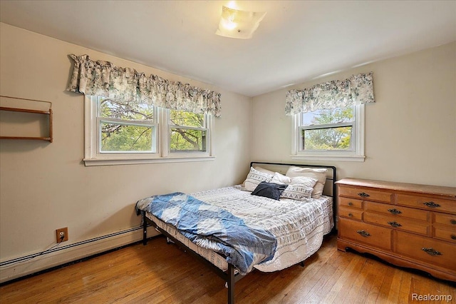 335 Douglas Dr, Bloomfield Hills, MI 48304 - bedroom with light wood-type flooring and a baseboard radiator