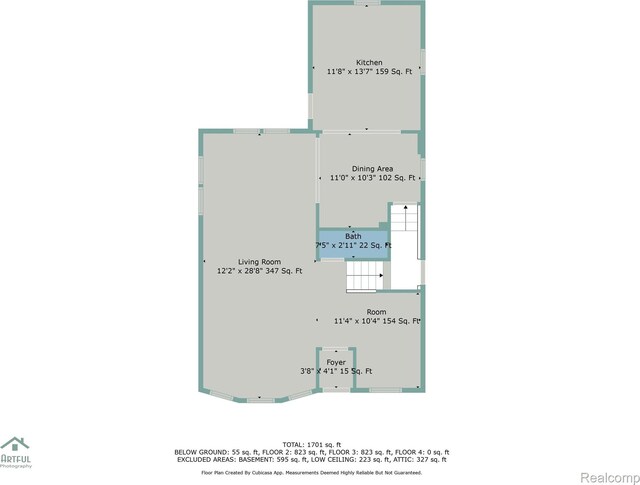 551 Englewood St, Detroit, MI 48202 - room layout