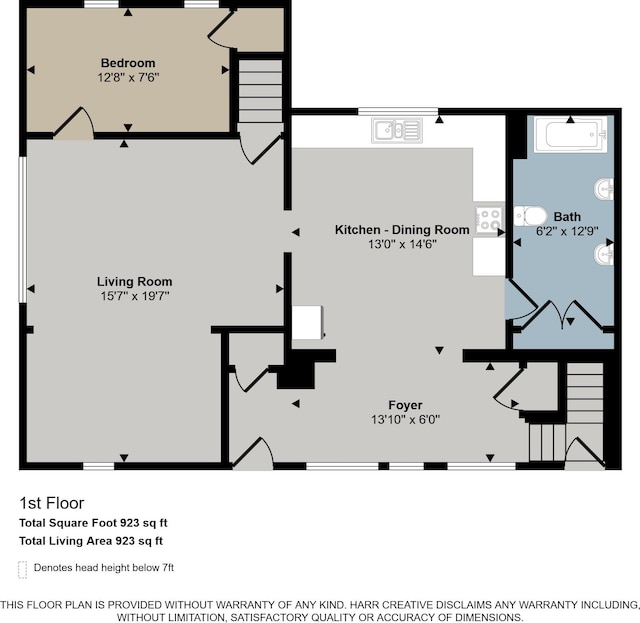 607 E Coffren St, Greenville, MI 48838 - property floor plan