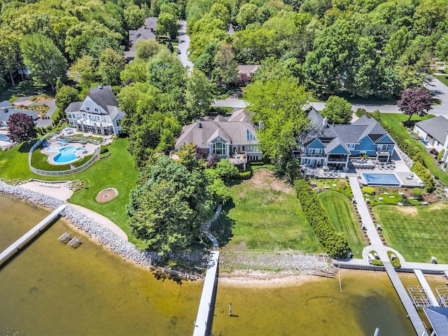 15919 Orchard Point Dr, Spring Lake, MI 49456 - aerial perspective of suburban area featuring a pool