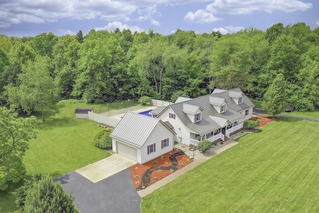 13881 Rivercrest Dr, White Pigeon, MI 49099 - view from above of property