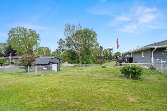 1403 Joseph St, Jackson, MI 49202 - view of yard featuring a gate