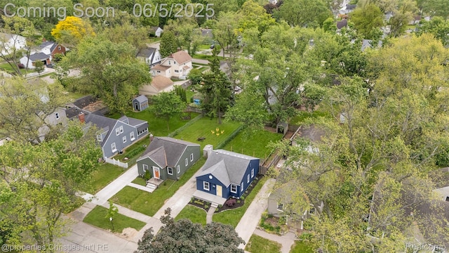 2193 Earlmont Rd, Berkley, MI 48072 - aerial overview of property's location with nearby suburban area