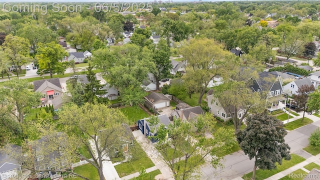 2193 Earlmont Rd, Berkley, MI 48072 - aerial view of property's location with nearby suburban area