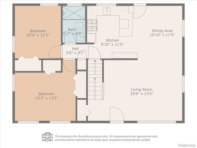 16355 Windermere Cir, Romulus, MI 48195 - floor plan / room layout