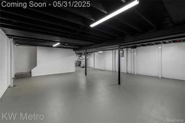 1607 Yorktown St, Grosse Pointe Farms, MI 48236 - finished below grade area with concrete block wall