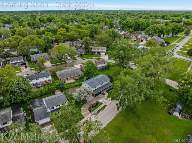1607 Yorktown St, Grosse Pointe Farms, MI 48236 - aerial view of residential area