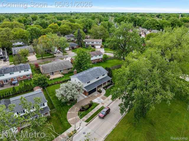 1607 Yorktown St, Grosse Pointe Farms, MI 48236 - aerial view of residential area