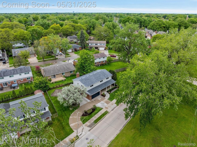 1607 Yorktown St, Grosse Pointe Farms, MI 48236 - aerial perspective of suburban area