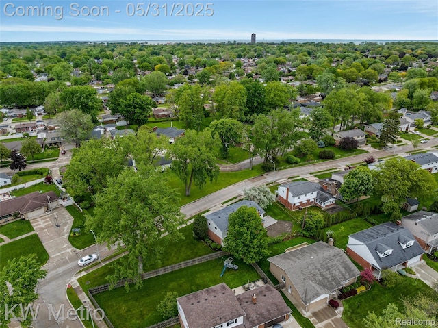1607 Yorktown St, Grosse Pointe Farms, MI 48236 - aerial perspective of suburban area