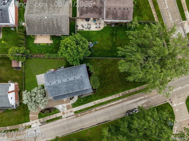 1607 Yorktown St, Grosse Pointe Farms, MI 48236 - bird's eye view