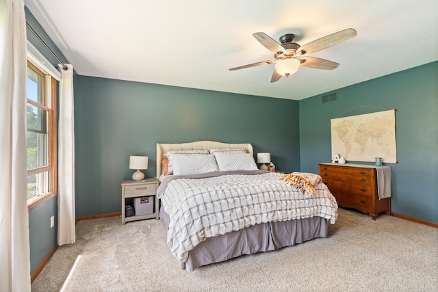 617 Ramsey Ln, Pleasant Lake, MI 49272 - bedroom featuring carpet flooring, multiple windows, and baseboards