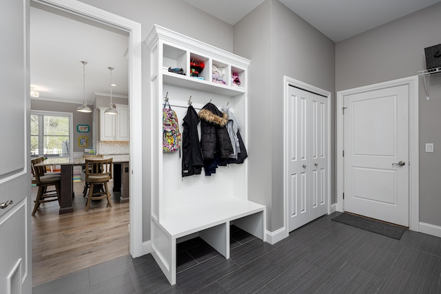4034 Glacier Lake Ct, Dexter, MI 48130 - mudroom with baseboards
