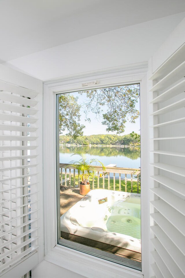 70847 Claire Dr, Union, MI 49130 - entryway with a water view and healthy amount of natural light