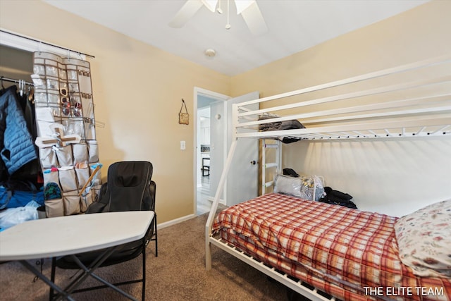 4542 Pinehurst Ave SW, Grand Rapids, MI 49548 - bedroom with carpet flooring and a ceiling fan