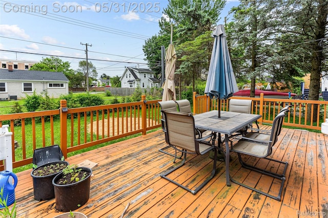 21106 Collingham Ave, Farmington Hills, MI 48336 - deck featuring outdoor dining space