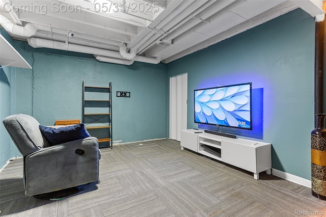 21106 Collingham Ave, Farmington Hills, MI 48336 - sitting room with carpet flooring and a textured wall