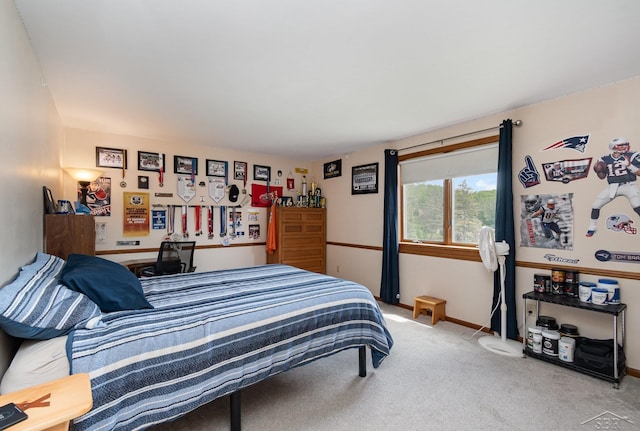 3677 W White Trillium Dr, Saginaw, MI 48603 - bedroom featuring carpet floors and baseboards