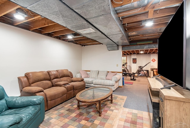 3677 W White Trillium Dr, Saginaw, MI 48603 - living room with carpet flooring